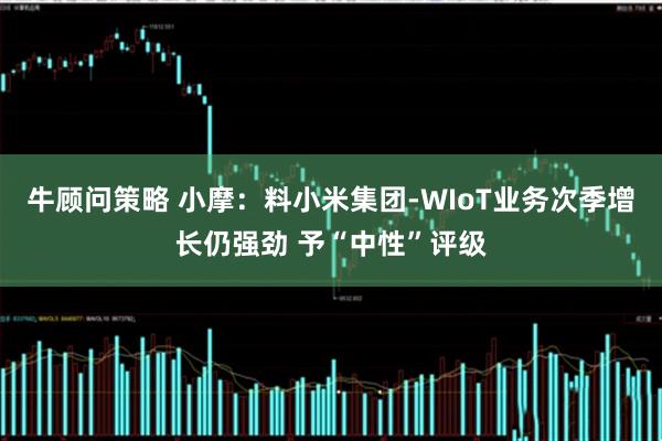 牛顾问策略 小摩：料小米集团-WIoT业务次季增长仍强劲 予“中性”评级