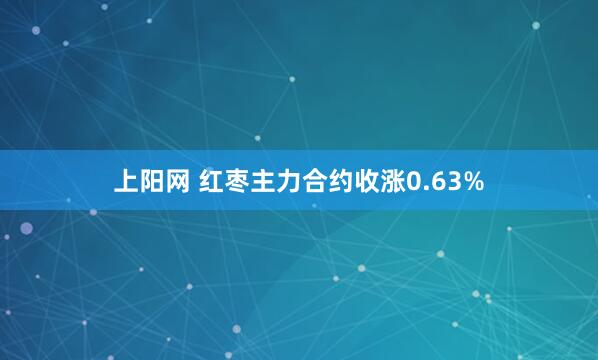 上阳网 红枣主力合约收涨0.63%