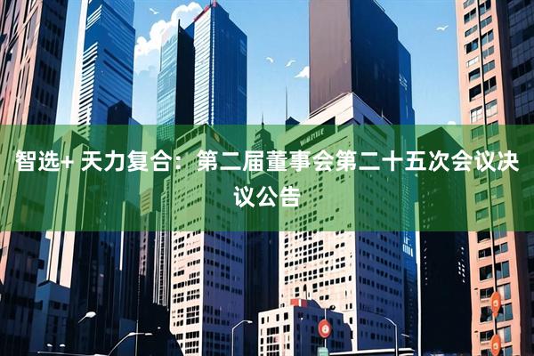智选+ 天力复合：第二届董事会第二十五次会议决议公告
