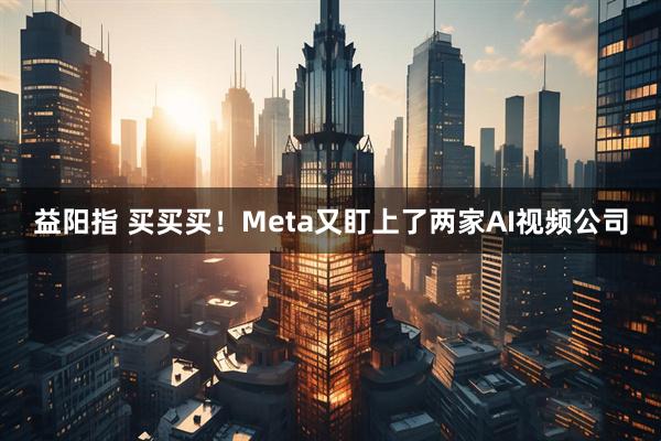益阳指 买买买！Meta又盯上了两家AI视频公司