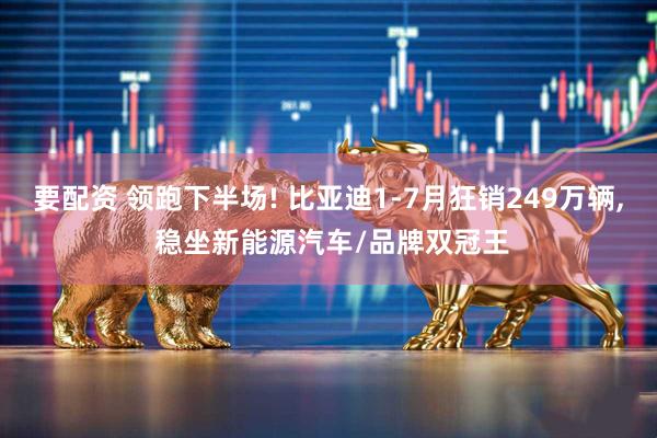 要配资 领跑下半场! 比亚迪1-7月狂销249万辆, 稳坐新能源汽车/品牌双冠王