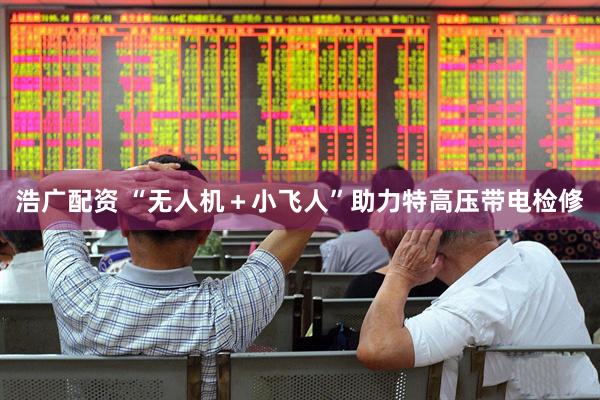 浩广配资 “无人机＋小飞人”助力特高压带电检修